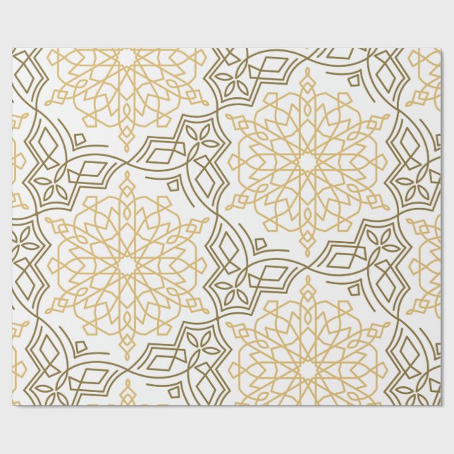 Papier Cadeau Ramadan géométrique (Plat)