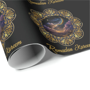 PAPIER CADEAU RAMADAN KAREEM MUBARAK 2026