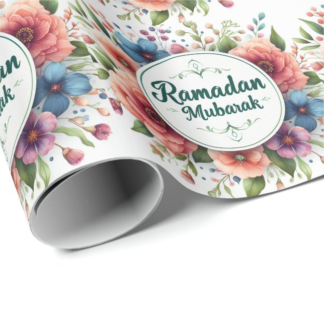Papier Cadeau Ramadan Moubarak (Coin rond)