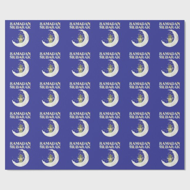 Papier Cadeau Ramadan Moubarak (Plat)