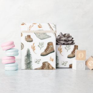 Papier Cadeau Randonnée & Nature Camping en plein air Voyage d'a