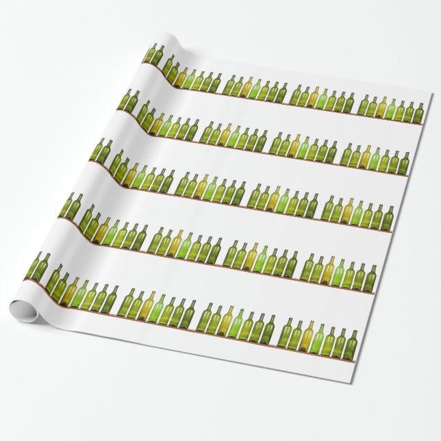 Papier Cadeau Rangée des bouteilles (Déroulé)