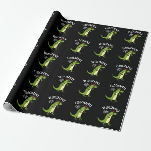 Papier Cadeau Rapideur drôle Pun Dinosaure Fond sombre