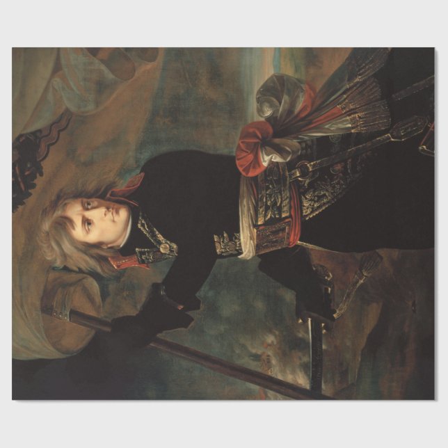 Papier Cadeau Rassemblement de Napoléon Bonaparte à la bataille  (Plat)