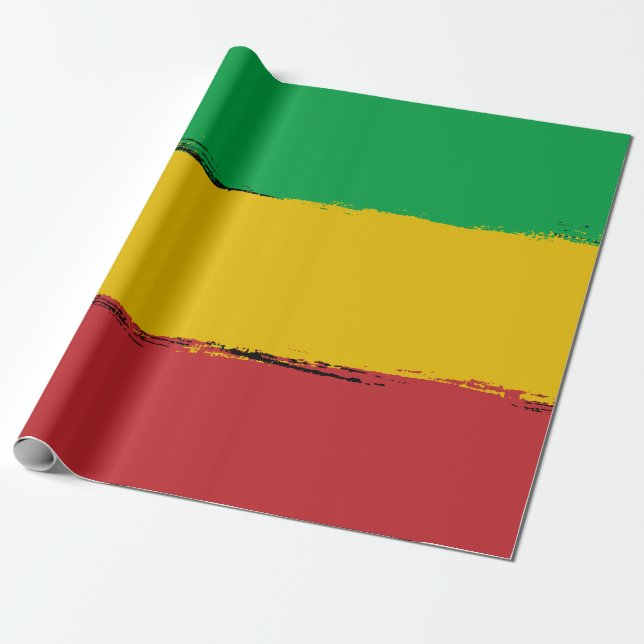 Papier Cadeau Rasta (Déroulé)