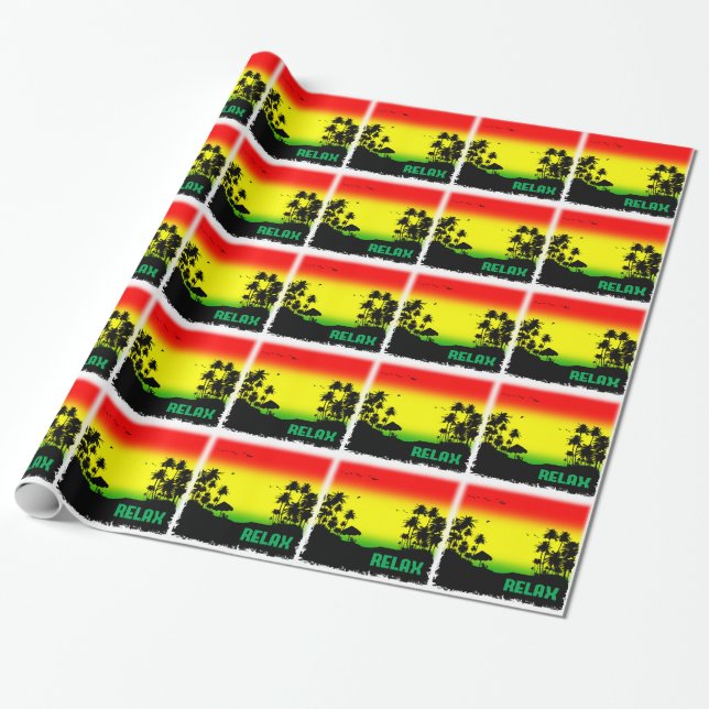 Papier Cadeau rasta de relaxation (Déroulé)