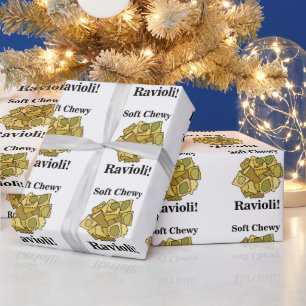 Papier Cadeau Ravioli Pasta Italienne Nourriture Anniversaire