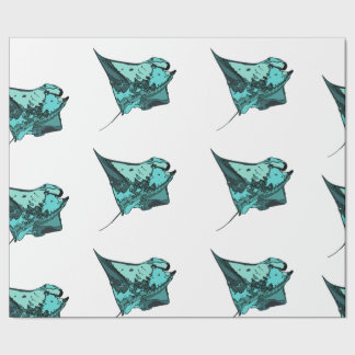 Papier Cadeau Rayon de Manta, (birostris de Manta)