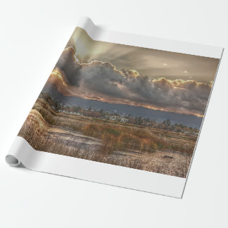 Papier Cadeau Rayons au coucher du soleil
