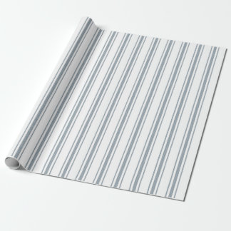 Papier Cadeau Rayure à petits carreaux bleu français