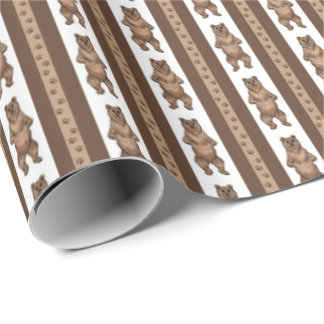 Papier Cadeau Rayure d'ours Kadiak