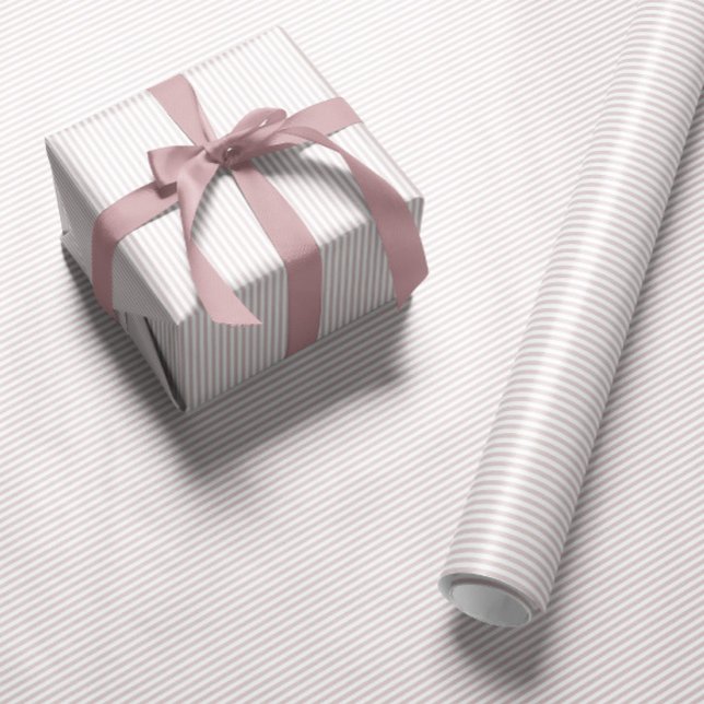 Papier Cadeau Rayure rose mignonne seersucker prépa (Créateur téléchargé)