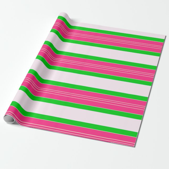 Papier Cadeau Rayures (Déroulé)