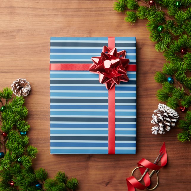 Papier Cadeau Rayures (Cadeau de vacances)