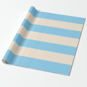 Papier Cadeau Rayures Bébé Bleu