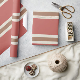 Papier Cadeau Rayures Colorées