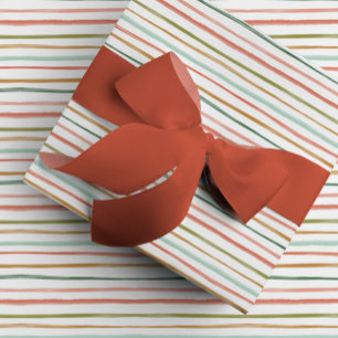 Papier Cadeau Rayures colorées d'aquarelle