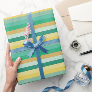 Papier Cadeau Rayures de couleur claire