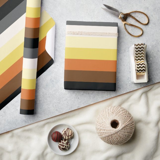 Papier Cadeau Rayures de la fierté de l'ours (Artisanat)