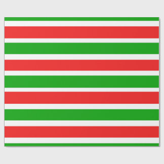 Papier Cadeau Rayures de Noël