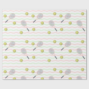 Papier Cadeau Rayures de tennis