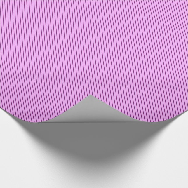 Papier Cadeau Rayures diagonales - orchidée et violet (Coin)