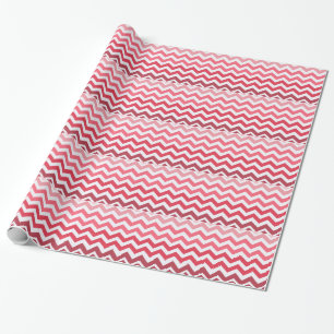 Papier Cadeau Rayures roses d'Ombre Chevron