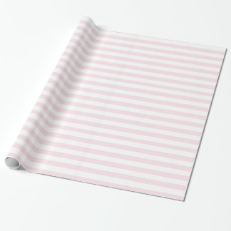 Papier Cadeau Rayures roses et blanches, fillette mignonne