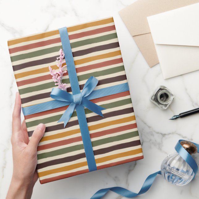Papier Cadeau Rayures Vintage (Cadeaux)