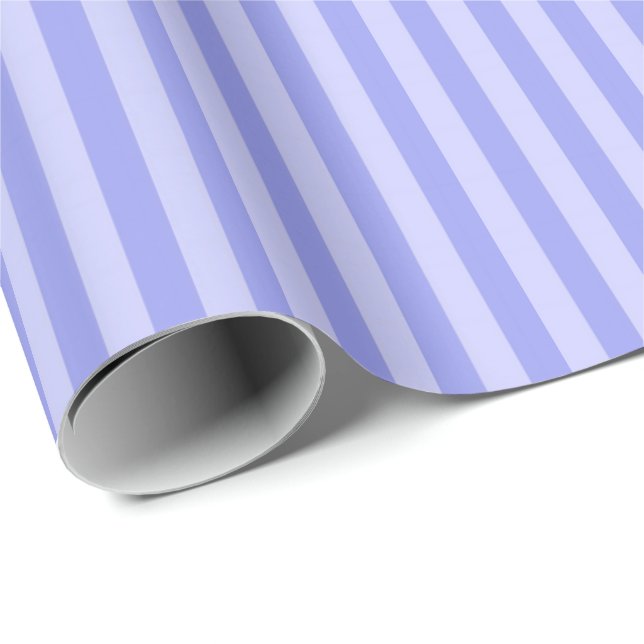 Papier Cadeau Rayures violettes et violettes claires (Coin rond)