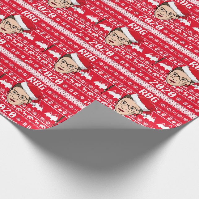 Papier Cadeau RBG 2020 Chandail de Noël laid (Coin)