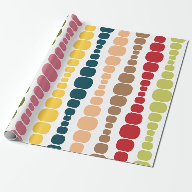 Papier Cadeau Rectangles modernes (Déroulé)