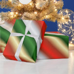 Papier Cadeau Red and Green Christmas Striped Wrapping Paper<br><div class="desc">A colorful Christmas wrapping paper with diagonal stripes in the traditional Christmas colors of red and green, with white stripes in between. This festive and eye-catching Christmas gift wrap will make your gifts under the Christmas tree really stand out for the lucky friends and family members receiving your Christmas presents...</div>