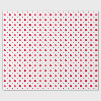 Papier Cadeau Red and white Heart Valentine’s Day 