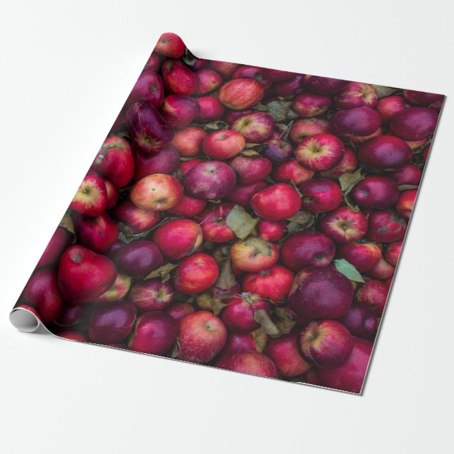 Papier Cadeau Red apple lot (Déroulé)