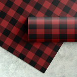 Papier Cadeau Red Buffalo Plaid Motif Christmas Cadeau<br><div class="desc">Ce papier d'emballage cadeau de Noël motif de buffle rouge est parfait pour un cadeau de vacances traditionnel. Le design est composé d'un classique motif de plaid de buffle rouge et noir.</div>