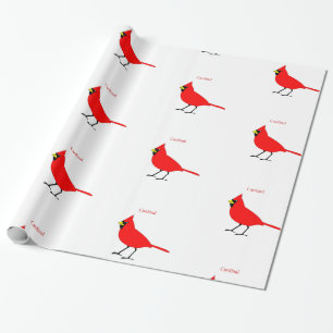 Papier Cadeau Red Cardinal Bird Thunder_Cove
