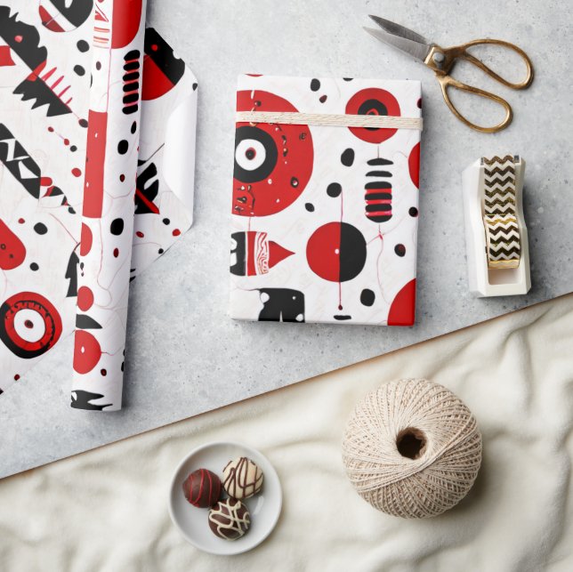 Papier Cadeau Red Earth : Motifs amérindiens (Artisanat)