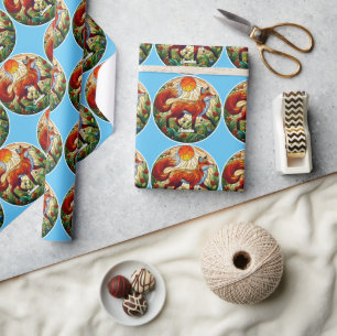 Papier Cadeau Red Fox et Sun
