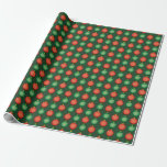 Papier Cadeau Red Green Christmas Balls Festive Noël<br><div class="desc">Des boules de Noël rouges et vertes ornent ce papier d'emballage festif de Noël.</div>