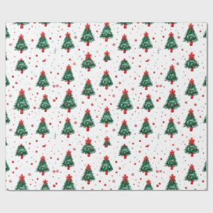 Papier Cadeau Red Green Holiday