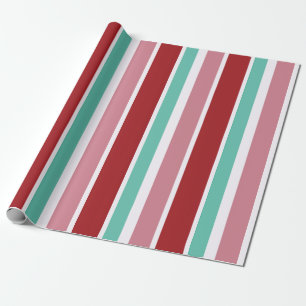 Papier cadeau Red Green & White Snowflake Lane