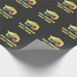 Papier Cadeau Refaire Hanukkah Great Again Trump Juif 
