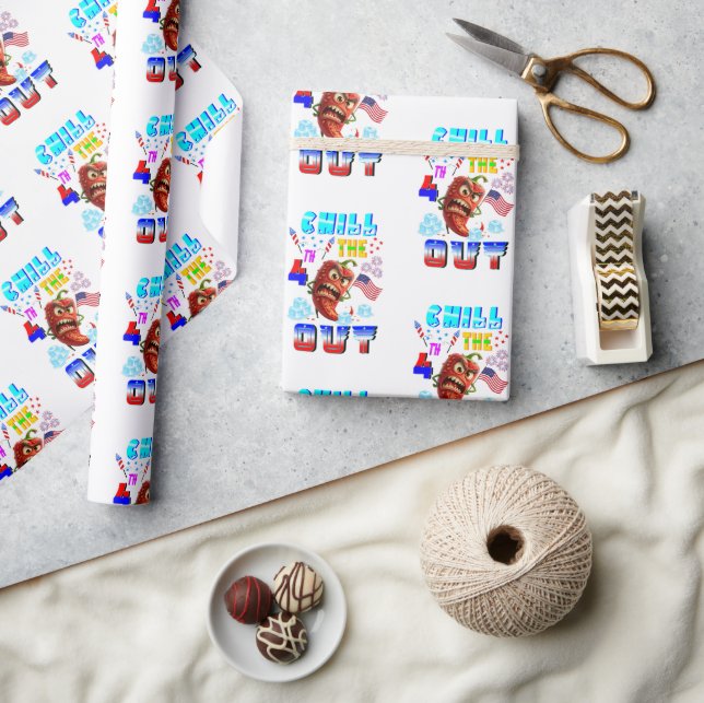 Papier Cadeau Refroidir le 4ème dehors (Artisanat)