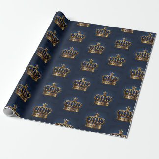 Papier Cadeau Regal Blue Crown Series