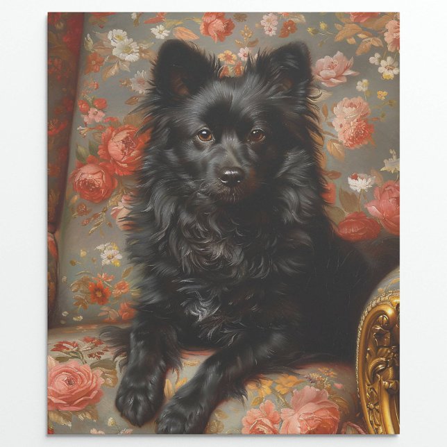 Papier Cadeau Regal Schipperke Chien Découpage Vintage (Créateur téléchargé)