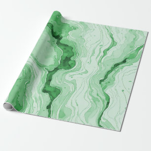 Papier Cadeau Regard de l'agate verte de la forêt de Druzy