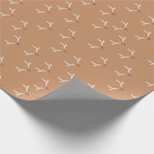 Papier Cadeau Reindeder Wrap Kids Moderne Noël