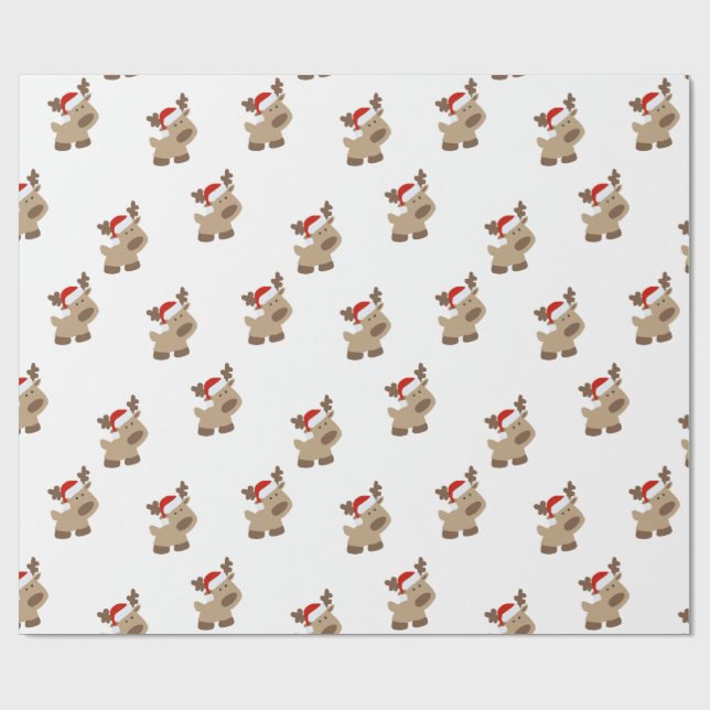 Papier Cadeau Reindeer gift wrap (Plat)