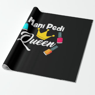 Papier Cadeau Reine Artiste Ongles
